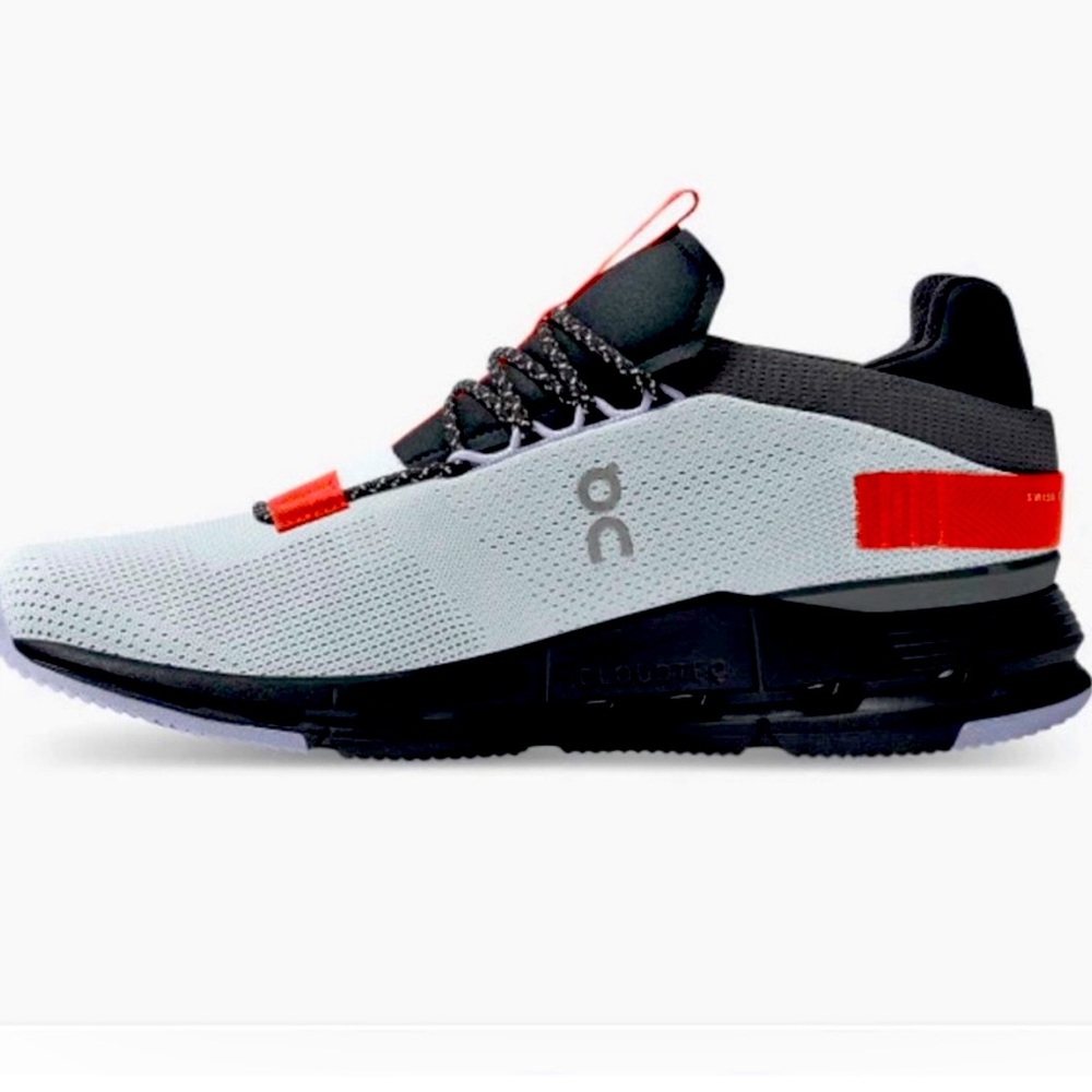 On Running CloudNova Black/Red Running Shoes
